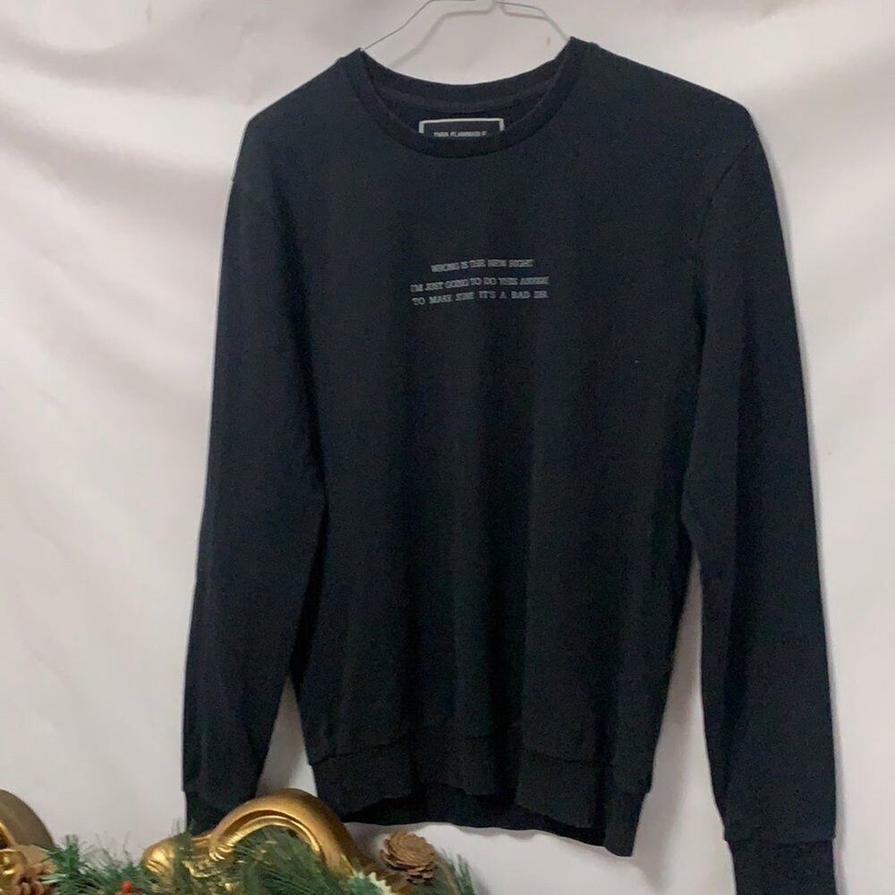 ZARA FAMMABLE MENS GRAPHIC SWEATSHIRT LONG SLEEVE SIZE M